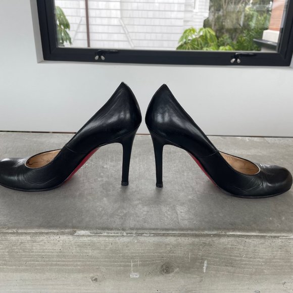 Christian Louboutin Simple Pump - Black - 36.5 - 100mm - Used - Box & Shoe Bag - Picture 2 of 5